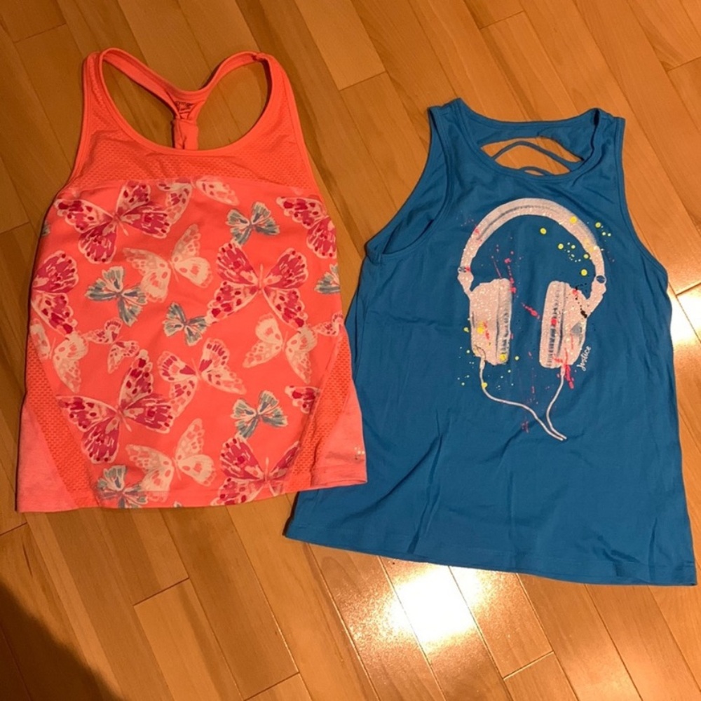 2 Tank tops - Gymboree & Justice - size YL (10/12)